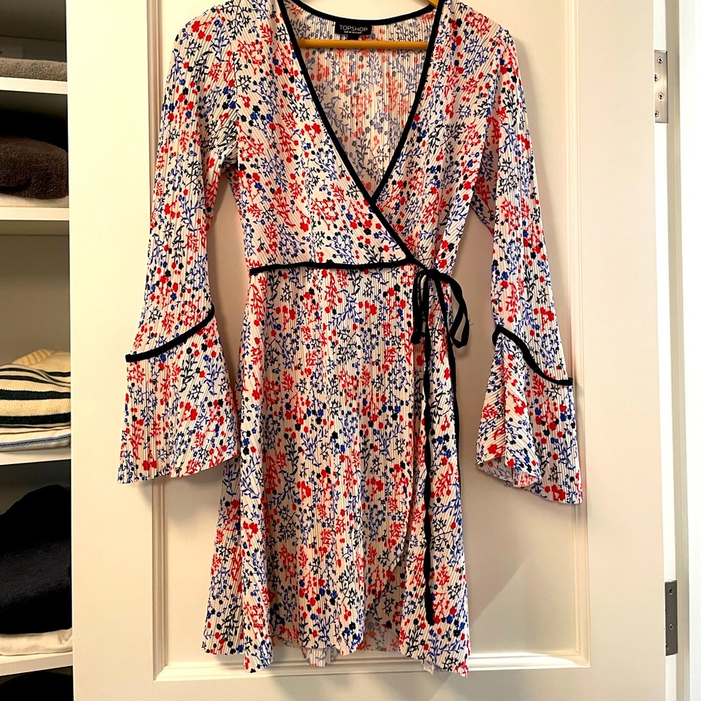 Topshop kimono style wrap mini dress US SIZE 4